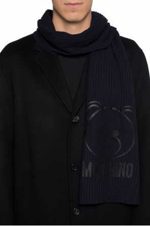 Teddy bear ribbed scarf, zdjęcie 2 Teddy bear ribbed scarf od Moschino